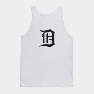 Detroit D Black Tank Top